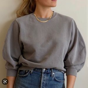 Agolde Thora Sweatshirt in Zinc